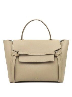 Celine Belt Bag Mini Leather Beige Gold